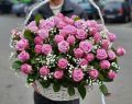 Корзина из 51 розы "Ночные грезы"