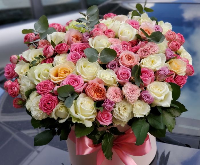 Коробка с розами "Особый случай"