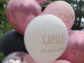 Фонтан из 15 шаров с днем рождения красотка