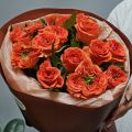 Букет пионовидных роз «Золотая пора»