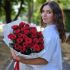 Букет из 25 красных роз 