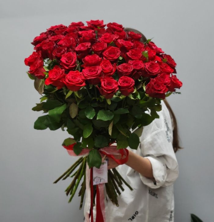 51 роза 70 см